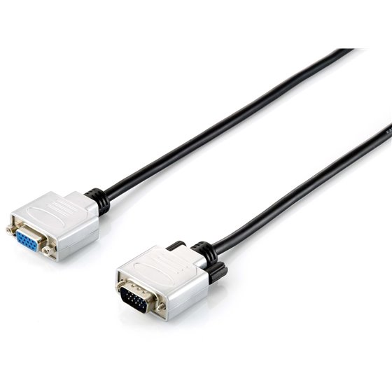 118850 cable VGA 1,8 m VGA (D-Sub) Negro, Plata