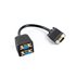 AD-0020-BK cable VGA 0,2 m VGA (D-Sub) 2 x VGA (D-Sub) Negro