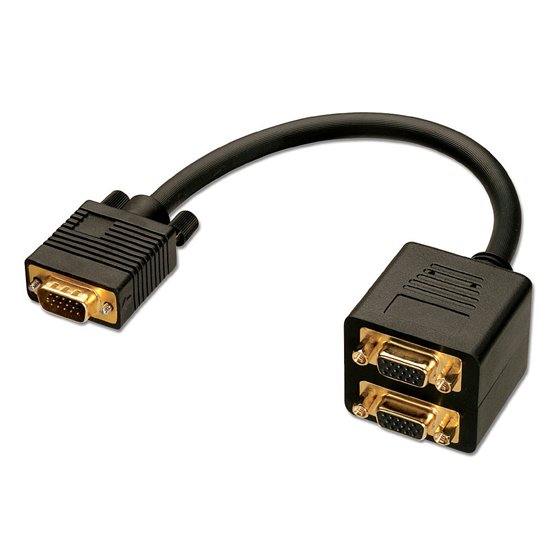 41214 cable VGA 0,18 m VGA (D-Sub) Negro