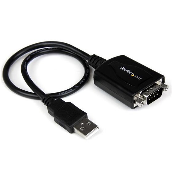 Cable Profesional de 0,3m USB a Puerto Serie Serial RS232 DB9 con Retención del Puerto COM
