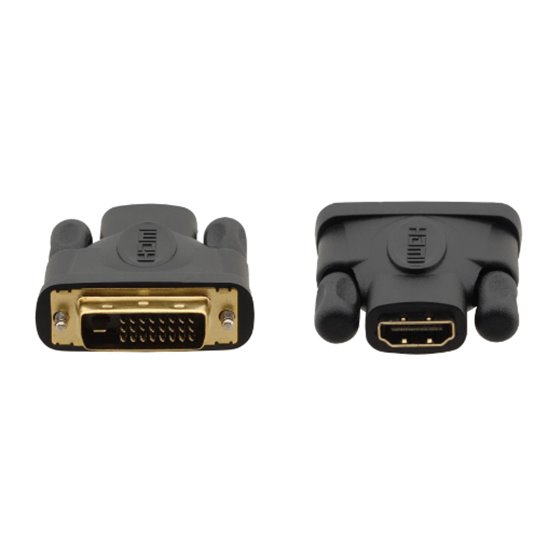 99-9497001 cambiador de género para cable DVI–D HDMI Negro, Oro