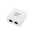 OS6-0002-W cambiador de género para cable 2 x RJ-45 Blanco