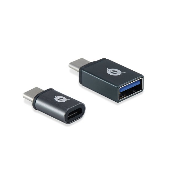 DONN04G cambiador de género para cable USB 3.1 Gen 1 Type-C, USB 2.0 Type-C USB 3.1 Gen 1 Type-A, USB 2.0 Micro Negro