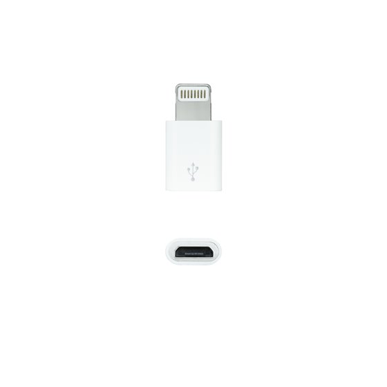 Adaptador Lightning a Micro USB, Lightning/M-Micro B/H Blanco