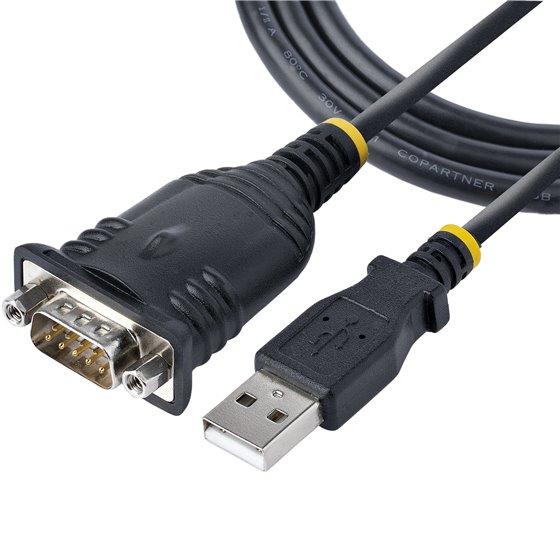 Cable de 1m USB a Serie, Conversor DB9 Macho RS232 a USB, Prolific, Adaptador USB a Serial para PLC/Impresora/Escáner, Adaptador
