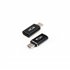 Adaptador Micro USB a USB-C, Micro B/M- USB-C/H, Negro