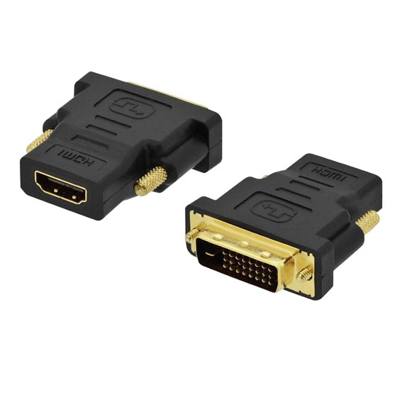 EC1371 cambiador de género para cable DVI-D 24+1 HDMI Negro