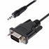 Cable de 1m Serie DB9 a 3,5mm para la Configuración de Dispositivos Serie - Cable RS232 DB9 macho a 3,5 mm para Calibrar Disposi