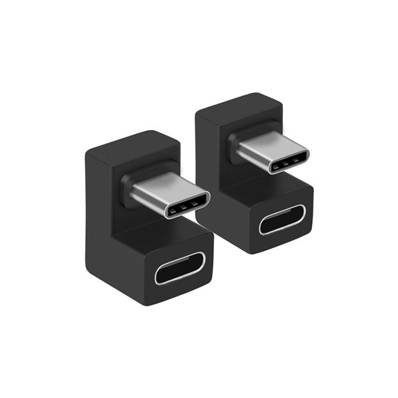 Adaptador USB-C U plug, 10Gbps, PD 100W , 2-Pack