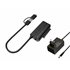 ABBY21B cambiador de género para cable USB Type-A SATA 22-pin Negro