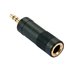 35621 cambiador de género para cable 3.5mm 6.3mm Negro