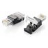 121165 conector RJ-45 Negro, Transparente