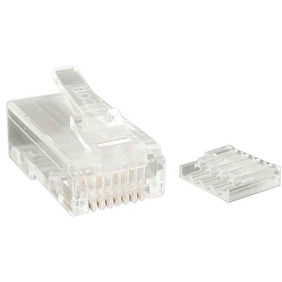 CRJ45C6STR50 conector RJ-45 Transparente