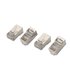 A138-0293 conector RJ-45 Acero inoxidable, Transparente