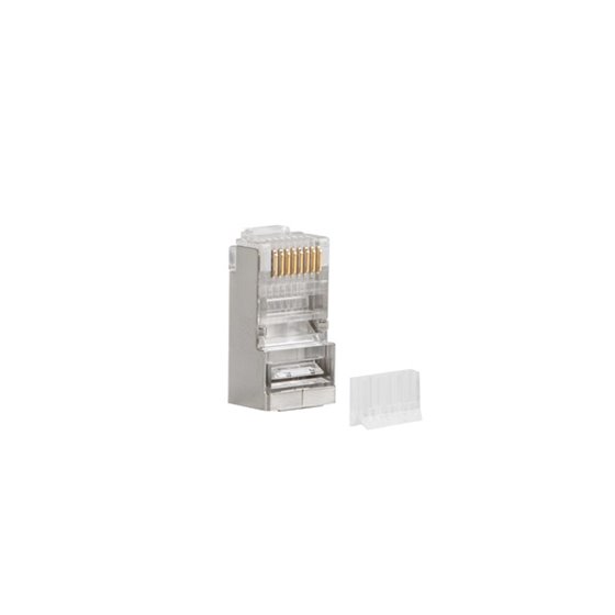 PLS-6020 conector RJ-45 Acero inoxidable, Transparente