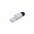 121161 conector RJ-45 Negro, Blanco