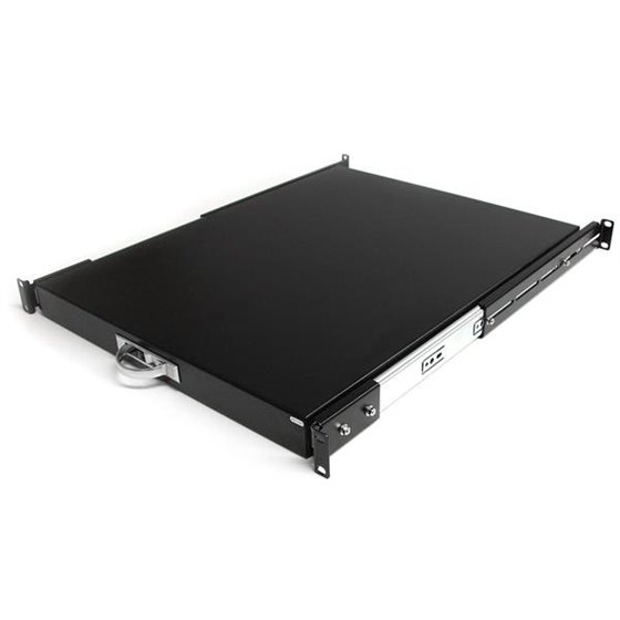 Estante Bandeja 1U Deslizante Telescópica para Armario Rack de Servidores - 0,55m (22 Pulgadas) de Profundidad - Para Rack de Eq