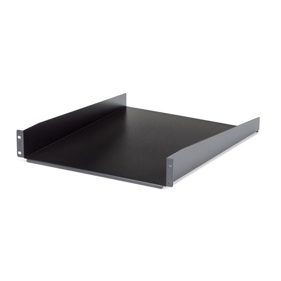 Estante Bandeja 2U 22in (558,8mm) de Profundidad Fija para Armario Rack Universal de Servidores - de Acero de Servicio Pesado - 