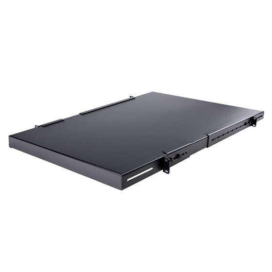 Estante Ajustable 1U para Rack de Servidores - 150kg - Bandeja Universal de 19 Pulgadas Ajustable de 49,5 a 96,5cm - para Equipo