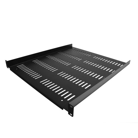 Estante Ventilado 1U para Armario Rack de Servidores - Bandeja Universal Voladiza para Montaje en Rack de 19" - Capacidad de 25k