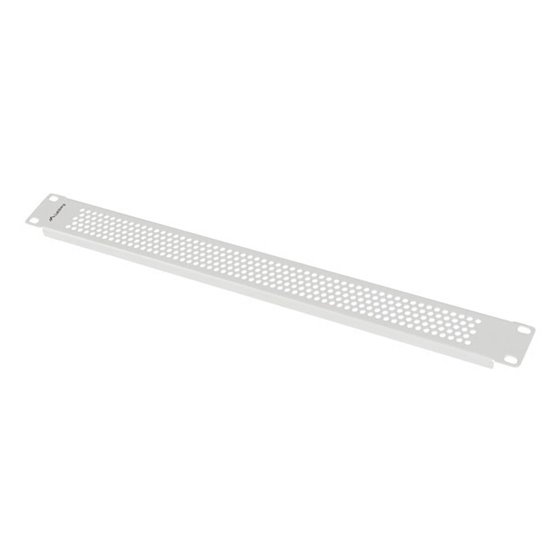 Zaslepka do szaf 19 1U perforowana szara Panel ciego