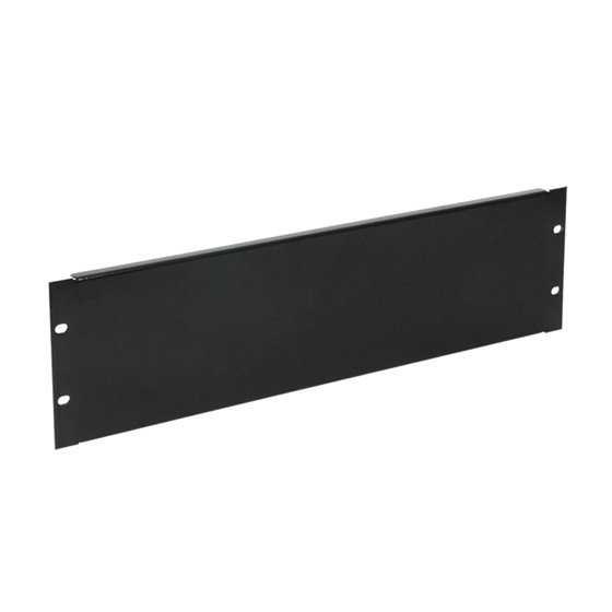 Panel frontal ciego 19 3U negro Tapa ciega