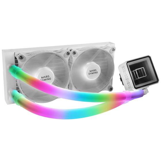 MCA-WT, Funda ARGB para Tubos de Refrigeración Líquida, 30 LEDs Ultra Brillantes Personalizables ARGB, Silicona Eco Soft, Compat