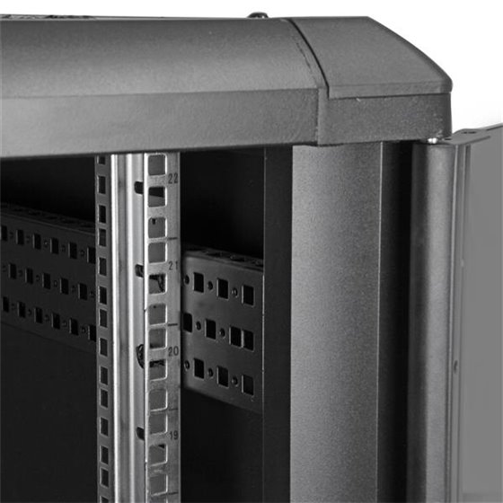 Armario Rack para Servidores 22U 19" 4 Columnas - Rack de Servidores con Cerradura y Seguro - Rack con Ruedas y Carriles de Mont