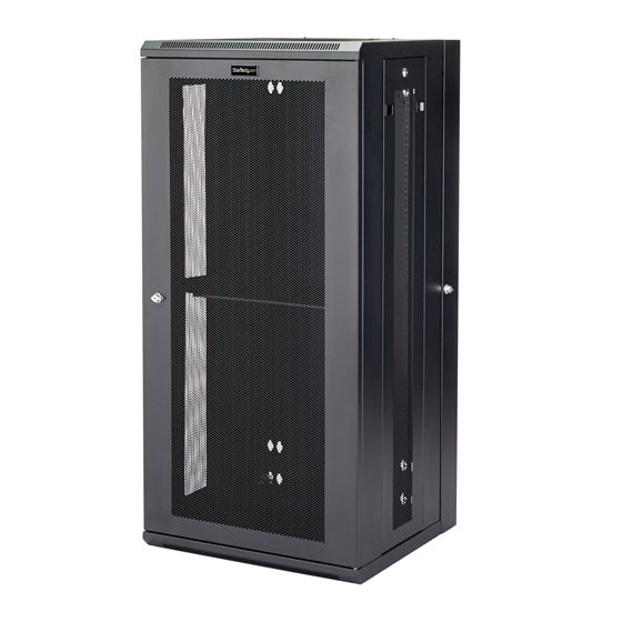 Armario Rack de Pared para Servidores 26U 19" 4 Columnas y Estante 1U - Rack de Servidores de Montaje en Pared con Bisagra - Rac