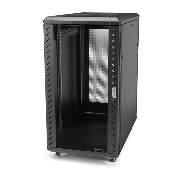 Armario Rack para Servidores 18U 19" 4 Columnas - Rack de Servidores con Cerradura y Seguro - Rack con Ruedas y Carriles de Mont