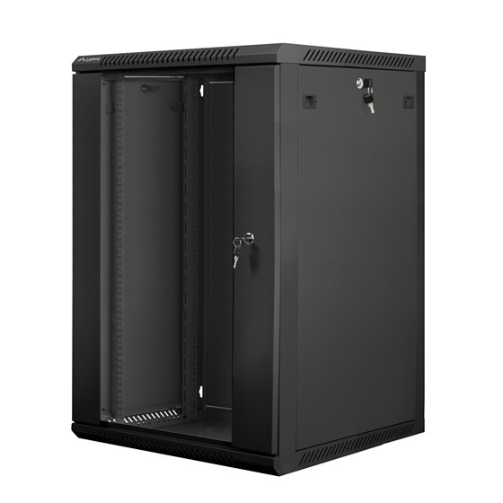 WF01-6618-10B armario rack 18U Bastidor de pared Negro
