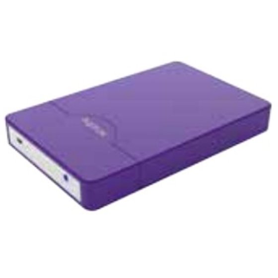 appHDD09P Púrpura 2.5" USB con suministro de corriente