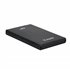TQE-2522B caja para disco duro externo Caja de disco duro (HDD) Negro 2.5"