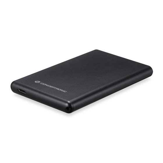 HDE02B caja para disco duro externo Caja de disco duro (HDD) Negro 2.5"