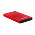 TQE-2527R caja para disco duro externo 2.5" Caja de disco duro (HDD) Negro, Rojo