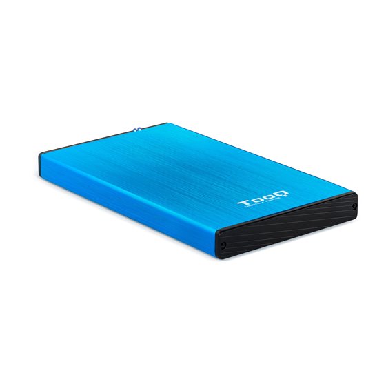 TQE-2527BL caja para disco duro externo Caja de disco duro (HDD) Negro, Azul 2.5"