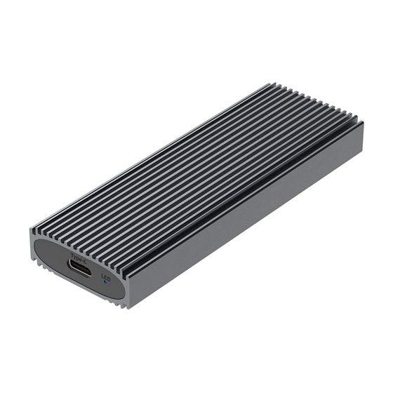Caja Externa M.2 (NGFF) ASM2-023GR NVMe A USB3.2 Gen2, Gris