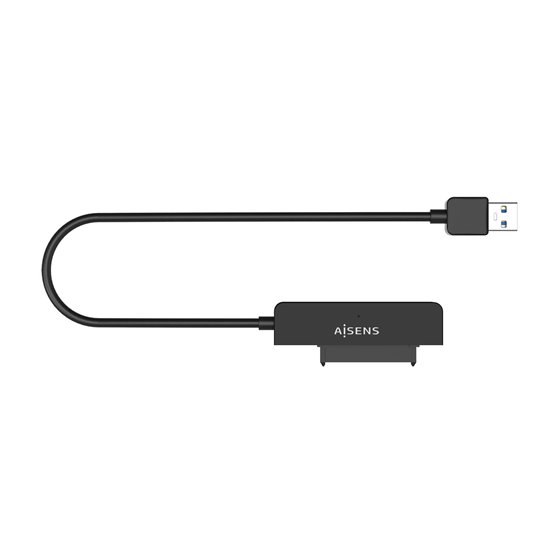 Adaptador SATA a USB-A USB3.0/USB3.1 Gen1 para Discos Duros 2.5?, Negro