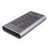 43382 caja para disco duro externo Caja externa para unidad de estado sólido (SSD) Plata M.2