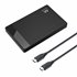 EW7073 caja para disco duro externo Carcasa de disco duro/SSD Negro 2.5"
