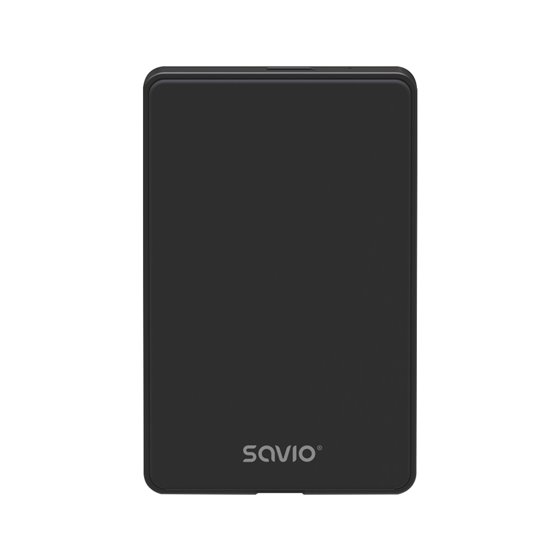 SAVAK-73 caja para disco duro externo Carcasa de disco duro/SSD Negro 2.5"