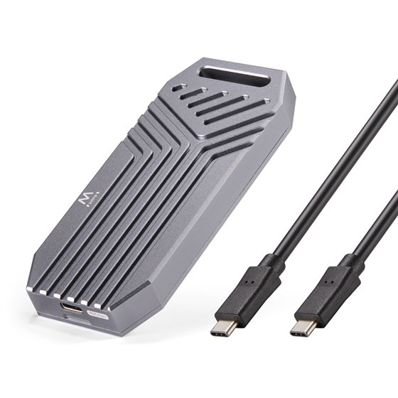 EW7062 caja para disco duro externo Caja externa para unidad de estado sólido (SSD) Gris Oscuro