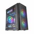 MC300 Negro, Caja PC Micro ATX, Cristal Templado, Frontal MESH, 3xVentilador FRGB