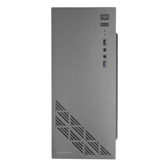 MC100 - Caja Gaming ATX, ventilador 90mm FRGB, ventilación convect-cool, color negro