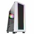 MC-ART Blanco, Caja PC Gaming ATX, Doble Cristal Templado Dibujable, ARGB 12 Modos, Ventilador 12 cm