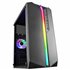 MC-S1 Negro, Caja PC Compacta Gaming Micro-ATX, Iluminación ARGB 12 Modos, Ventilador FRGB, Ventana Lateral Completa