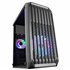 MC-S2, Caja PC Compacta Gaming Micro-ATX, 2 Ventiladores FRGB Raibow con Rejilla Frontal, Ventana Lateral Completa, Negro