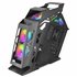 MC61, Caja PC Gaming Compacta Micro-ATX, 4 Ventiladores 12cm, ARGB Chroma, Doble Ventana Cristal Templado, Negro