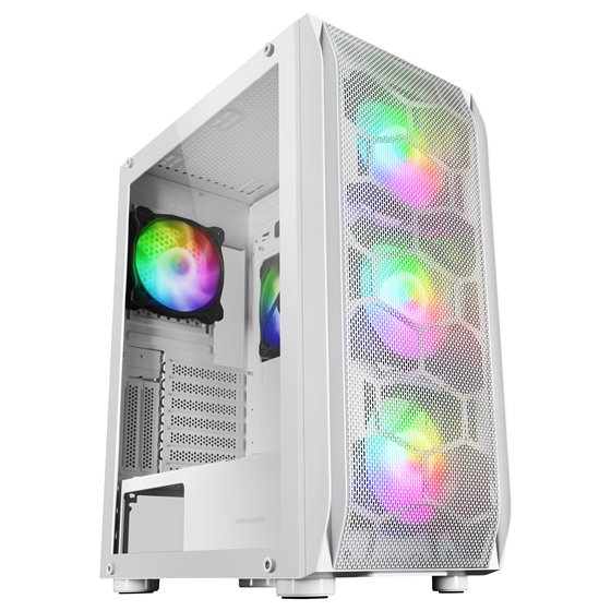 MC-KX, Torre Gaming Premium E-ATX, Sistema CPU Freezer, 5 Ventiladores ARGB Ultra-silenciosos, Controladora ARGB y Mando RF, Fro