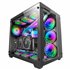 Torre Gaming Custom XXL E-ATX, Ventana Cristal Templado Lateral y Frontal, Estructura Modular Doble Cámara, MCV3, Color Negro